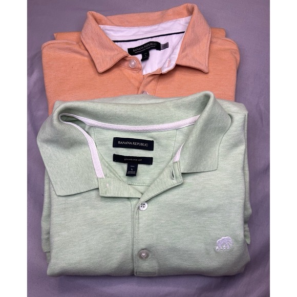 Banana Republic Other - Banana Republic 2 Men's Cotton Large Tall Polo Shirts